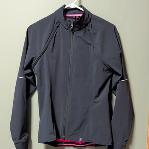 Specialized Women's Size Medium Stretch Convertable Bicycling Black Jacket